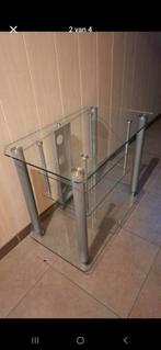 Tv tafel, Huis en Inrichting, Tafels | Salontafels, Ophalen, Zo goed als nieuw, Glas