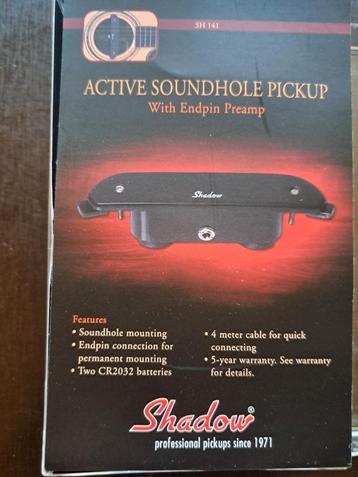 Shadow Active soundhole pickup with endpin precamp beschikbaar voor biedingen