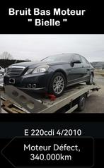 Mercedes E 220 cdi "2010" moteur défect, Auto's, Automaat, Zwart, 4 cilinders, Particulier