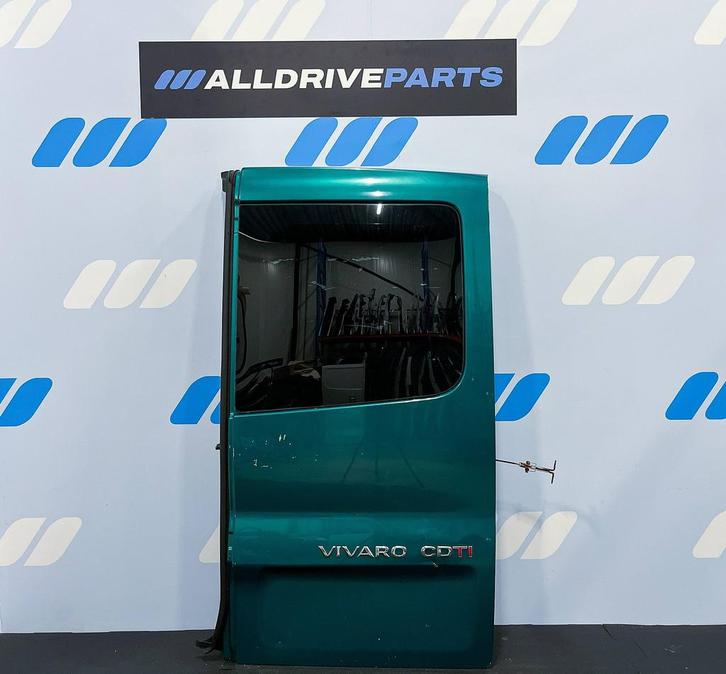 Opel Vivaro renault Achterdeur rechts groen met ruit 9115999, Autos : Pièces & Accessoires, Carrosserie & Tôlerie, Porte, Arrière