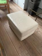 Beige leren voetsteun, Ophalen, Gebruikt, 50 tot 75 cm, Leer