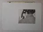 Verfijnde ets van Roger Wittevrongel "Vrouw aan de telefoon", Antiek en Kunst, Kunst | Etsen en Gravures, Ophalen of Verzenden