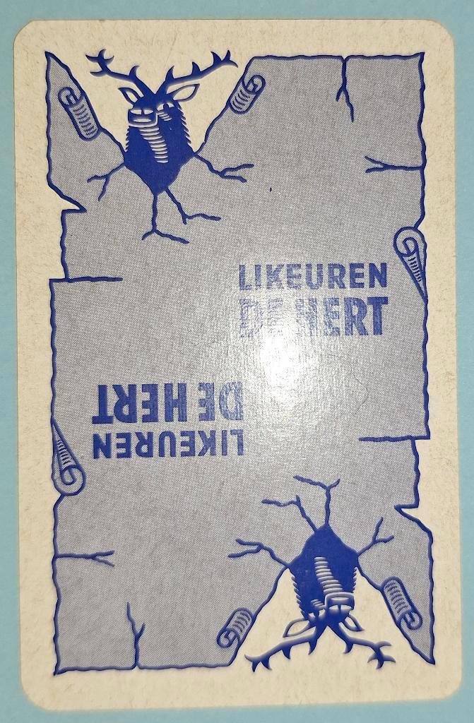 Carte à jouer Anzegem — Liqueurs De Hert, blue_110, Collections, Cartes à jouer, Jokers & Jeux des sept familles, Utilisé, Carte(s) à jouer
