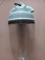 antieke lamp met porselein, Antiek en Kunst, Ophalen of Verzenden