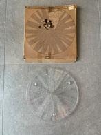 Assiette à fromages/gâteaux en cristal suédois, Rond, Comme neuf, Verre, Enlèvement