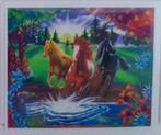 Diamond Painting - Ronde Steentjes - Paarden - 50 x 40 Cm, Ophalen of Verzenden, Nieuw, Knutselwerk