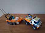 lego city jeep kustwacht met speedboot 7726, Kinderen en Baby's, Speelgoed | Duplo en Lego, Ophalen of Verzenden, Gebruikt, Complete set