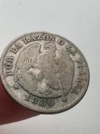 Chille 20 Centavos 1888 zilver, Ophalen of Verzenden