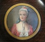 Portrait miniature ancien peint à la main d'une dame /17, Envoi