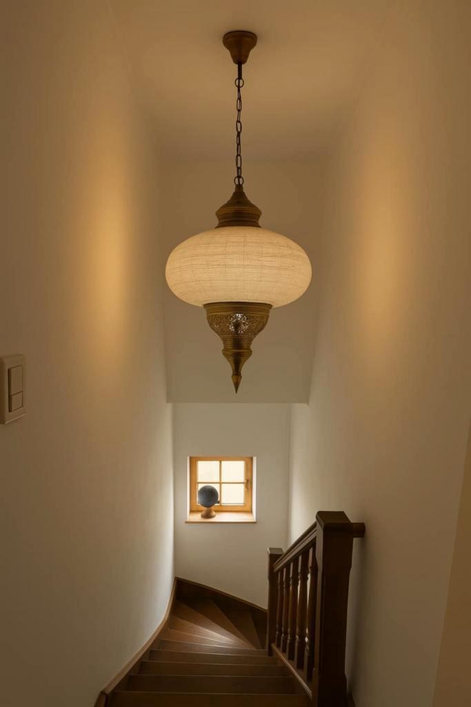 Oosterse luster, Huis en Inrichting, Lampen | Hanglampen, Gebruikt, Ophalen