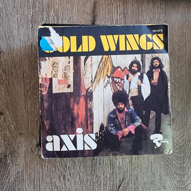 7" Axis - Gold wings, CD & DVD, Vinyles Singles, Utilisé, Single, Pop, 7 pouces, Enlèvement ou Envoi