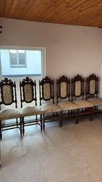 6 antieke stoelen en 2 nachtkastjes, Antiek en Kunst, Ophalen