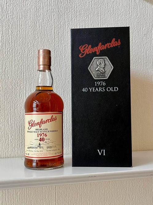 Glenfarclas 40 years 1976 Family Collector Series VI, Verzamelen, Wijnen, Nieuw, Ophalen of Verzenden