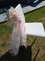 Stoeldecoratie ceremonie, Kleding | Dames, Trouwkleding en Trouwaccessoires, Ophalen, Zo goed als nieuw, Roze