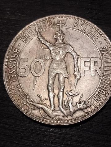 50 Frank Vlaams 1935 wereldtentoonstelling beschikbaar voor biedingen