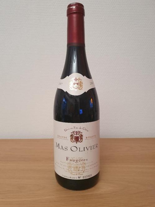 MAS OLIVIER - 2007 - Faugères Grande Réserve, Verzamelen, Wijnen, Nieuw, Rode wijn, Frankrijk, Vol, Ophalen of Verzenden