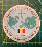 Sticker NATO Belgium Cooperative Adventure Express 1996, Verzamelen, Overige soorten, Overige typen, Ophalen of Verzenden