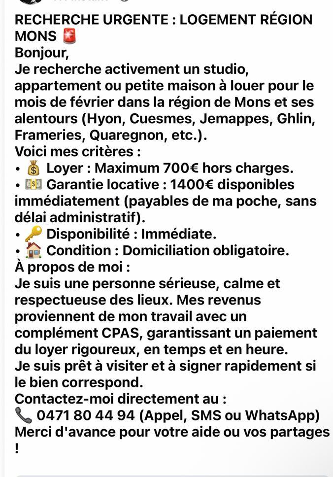 URGENT RECHERCHE APPART/maison a louer !!!, Immo, Appartementen en Studio's te huur