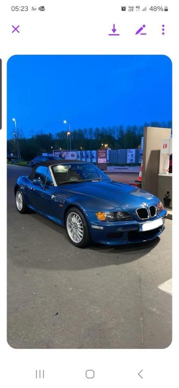 BMW Z3  2.0  ( 89000 KM ), Cuir, 1345 kg, 110 kW, Boîte manuelle