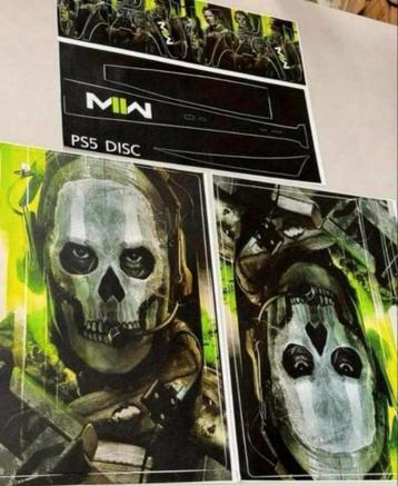 Sony Ps5 Playstation 5 STICKER set MWII Modern warfare cover beschikbaar voor biedingen