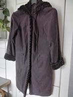 Manteau femme cuir synthétique brun taupé /T. M., Taille 38/40 (M), Enlèvement ou Envoi, Comme neuf, Brun