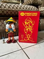 Uniek Pinokkio & Japie krekel beeldje, Ophalen of Verzenden, Peter Pan of Pinokkio, Zo goed als nieuw, Beeldje of Figuurtje