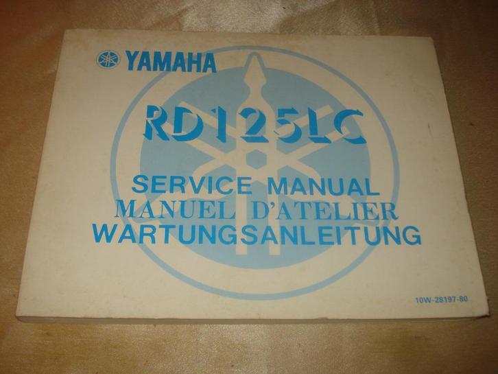 YAMAHA RD125LC Ancien Manuel d'Atelier, Motoren, Handleidingen en Instructieboekjes, Yamaha, Ophalen of Verzenden