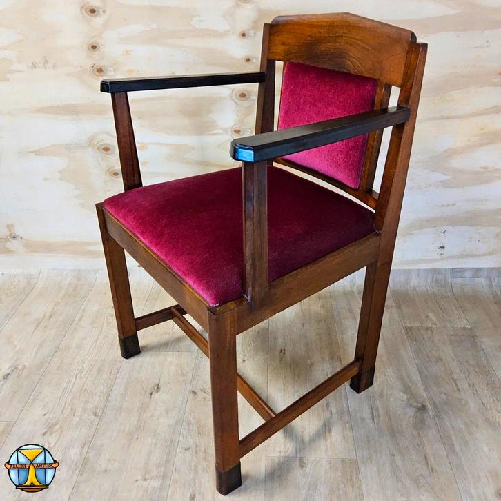 Art Deco Stoel (Haagse School) Van Pander & Zonen Coromandel, Antiek en Kunst, Antiek | Meubels | Stoelen en Sofa's, Ophalen of Verzenden