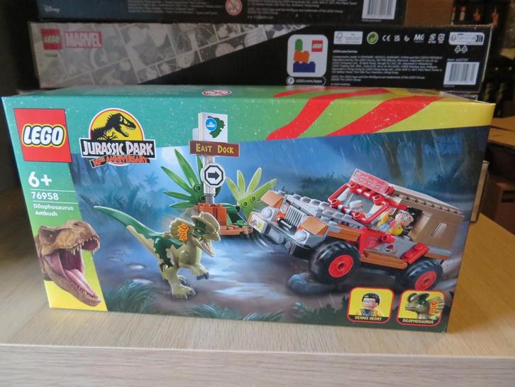 Lego Jurassic World 76958 Dilophosaurus Ambush (2022), Kinderen en Baby's, Speelgoed | Duplo en Lego, Nieuw, Lego, Complete set