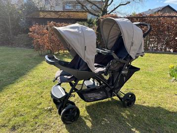 Duo kinderwagen (Graco) incl. regenhoes beschikbaar voor biedingen