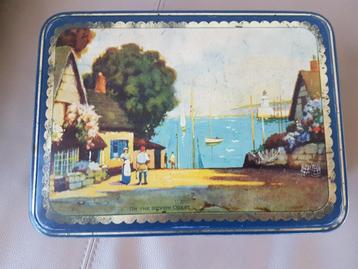 Oude Engelse blikken doos beschikbaar voor biedingen