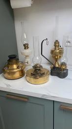 Lot 5 antieke koperen olielampen, Ophalen