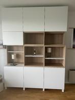 Moderne wandkast + bijpassend tv-meubel – zeer goede staat, Huis en Inrichting, Kasten | Kleerkasten, Ophalen, Gebruikt, 200 cm of meer