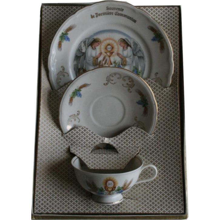 SOUVENIR VOOR DE EERSTE COMMUNIE (Frtalig), Antiek en Kunst, Antiek | Religieuze voorwerpen, Ophalen