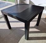Zwarte vierkante tafel, Huis en Inrichting, Tafels | Eettafels, Ophalen, Gebruikt, 50 tot 100 cm, Vierkant