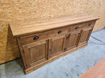Massief teakhouten dressoir 200cm in heel goede staat  beschikbaar voor biedingen