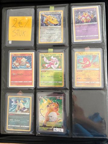Pokemon Radiant kaarten - €2/stuk, Enlèvement ou Envoi