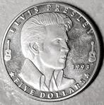 munt Marshall eilanden 5 dollar 1993 : Elvis Presley, Postzegels en Munten, Munten | Oceanië, Verzenden