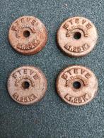 4 haltères de 1956 vintange, Sports & Fitness, Sports & Fitness Autre, Enlèvement, Utilisé