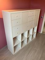 Kallax kast Ikea glanzend wit 4x4, Ophalen, Gebruikt, 100 tot 150 cm, Minder dan 150 cm