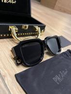 PR COLLECTION - Zonnebril Goud, Zwart - Acetaat, Metaal, Handtassen en Accessoires, Overige merken, Zonnebril, Zwart, Nieuw