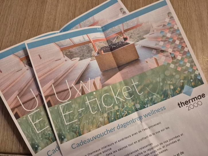 2 entrées aux Thermes Thermae2000 pour la journée., Tickets & Billets, Loisirs | Autre
