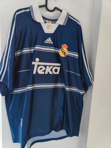 Maillot extérieur Adidas XXL du Real Madrid 1998, authentiqu