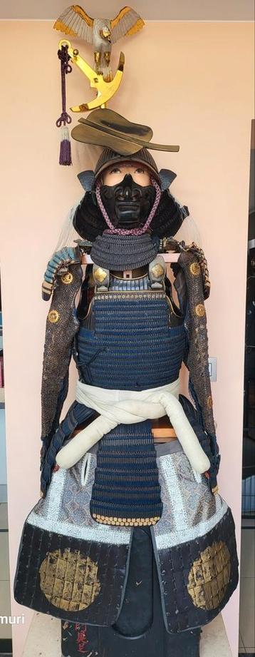 Japanse antieke Edo 62 Ken Suji Kabuto Kozane Yoroi pantsers beschikbaar voor biedingen
