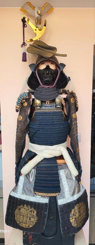 Japanse antieke Edo 62 Ken Suji Kabuto Kozane Yoroi pantsers, Verzamelen, Militaria | Algemeen, Zwaard of Sabel, Ophalen of Verzenden