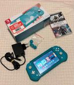Nintendo Switch - Gehackt + 20+ Games + Veel Extra’s, Games en Spelcomputers, Spelcomputers | Nintendo Switch Lite, Ophalen, Turquoise