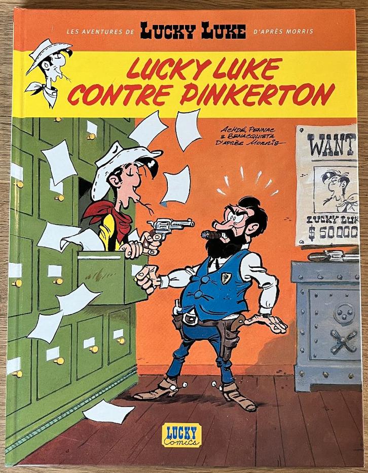 Lucky Luke contre Pinkerton - 4 HC 1e dr(2010) Strip, Boeken, Stripverhalen, Zo goed als nieuw, Eén stripboek