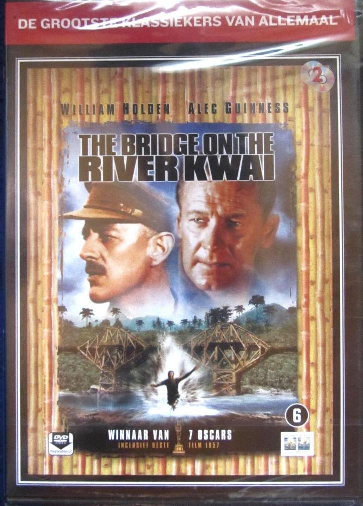 DVD OORLOG- THE BRIDGE ON THE RIVER KWAI (DUBBELE DVD)- 1957, Cd's en Dvd's, Dvd's | Actie, Zo goed als nieuw, Oorlog, Alle leeftijden