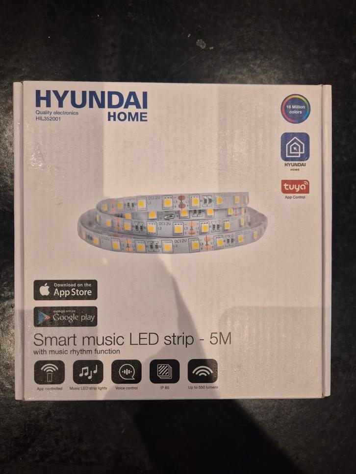 Hyundai Ledstrip RGB 5m, Huis en Inrichting, Lampen | Losse lampen, Nieuw, Ophalen of Verzenden
