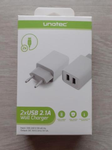 Oplader met 2 usb-poorten